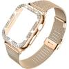Apple Watch 4/5/6/SE 44mm Rose Gold Diamond Bracelet + Case