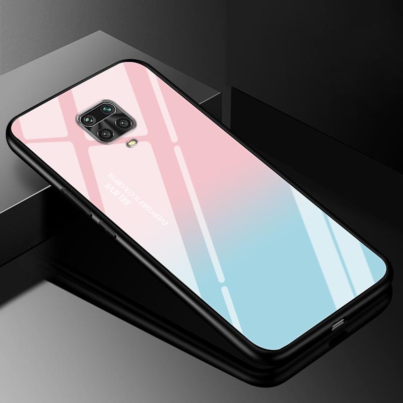 Tempered Glass Case for Xiaomi Redmi Note 9 9S 10T 10 Pro 10S 4G 5G 8 8T 8 Pro Cover Hard Case Case Redmi 12 4G TPU Bumper