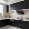 40Cm Household Black Wood Grain Simple Waterproof Home Decoration Oil Resistant Kitchen Cabinet Desktop Self-Adhesive Wallpaper