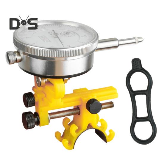 

Инструмент для регулировки велосипедного колеса с циферблатным индикатором Крепление на раму вилки Инструменты для регулировки обода горного велосипеда, шоссейного и горного, Аксессуары для ремонта велосипеда жёлтый