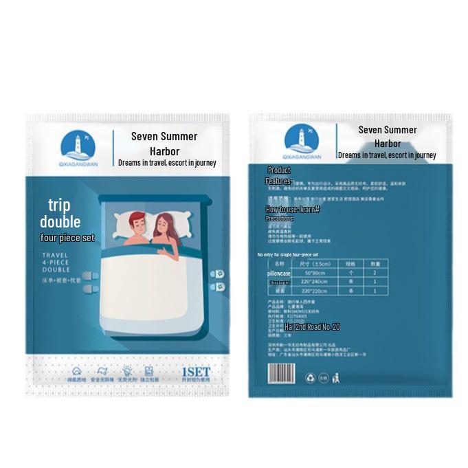 Steriles Tragbares Reiseset: Vliesstoff-Einwegbettlaken und Schlafsackzubehör für Hotels & Ferienwohnungen