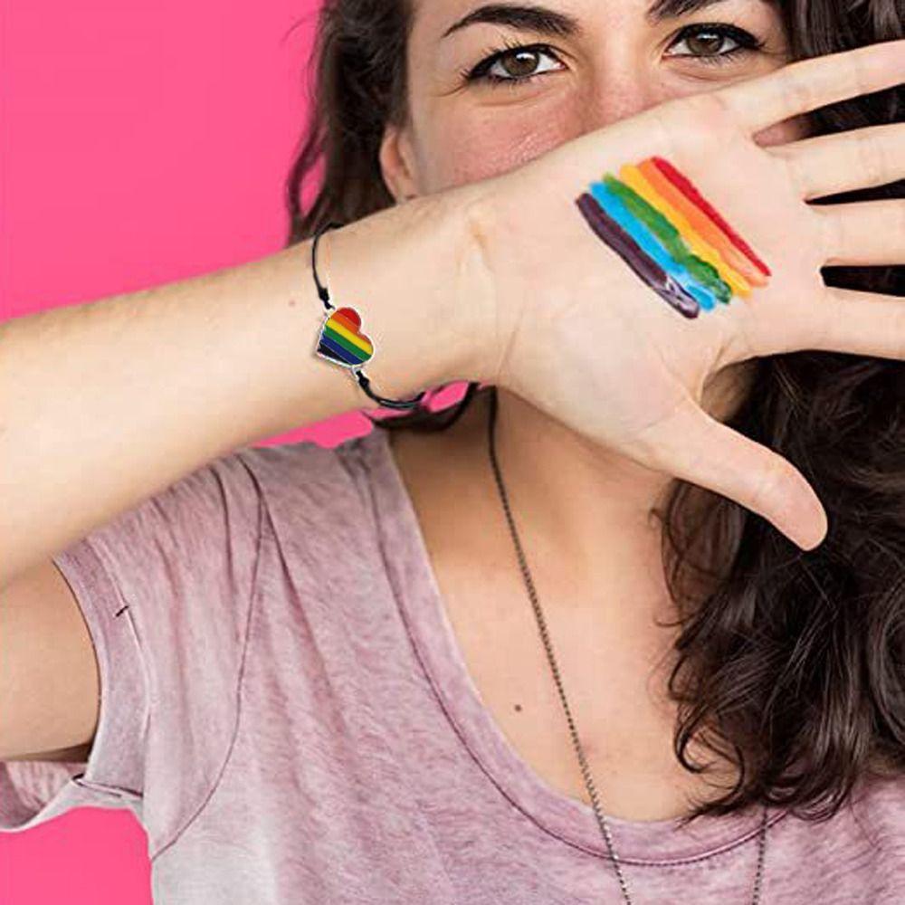 6Pcs Colorful Rainbow Beaded Bracelet Boho Friendship Braided Rope Rope Chain Couple Bracelet  Party