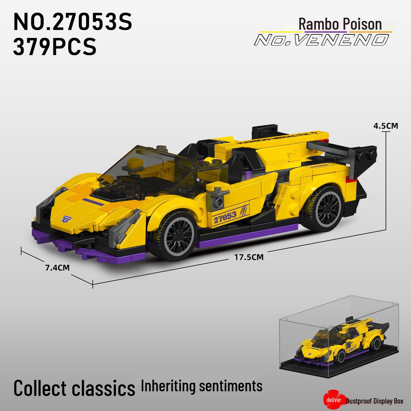 Yuxing Model King Lamborghini Poison Конструктор Автомобиль 27053