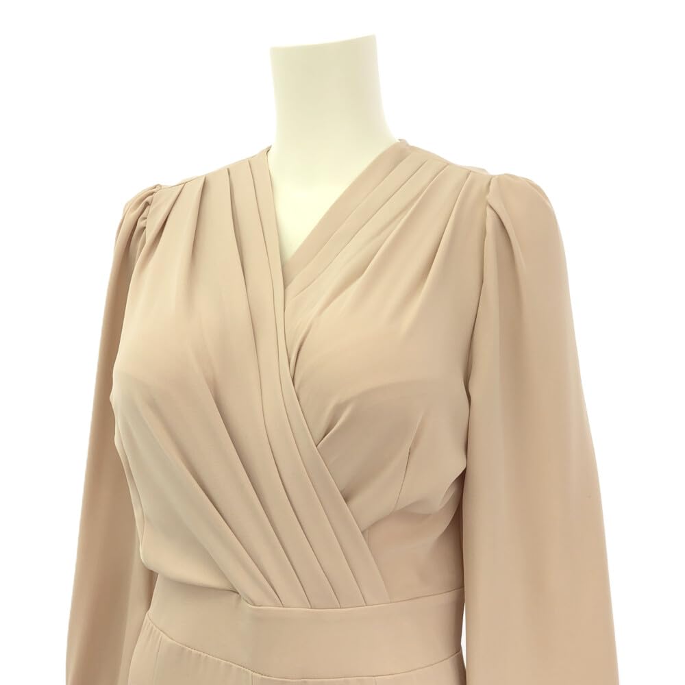 GRAXIA Cabaret Puff Long Stylish Size L Suit, All-in-One, Cache-Coeur, Sleeves, Sleeves, Gathered, Drape, Women's, Black,