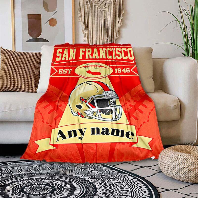 Rugby Fans Customize Your Name Blanket Warm Comfortable And Soft Blankets Are Suitable For Home Chairs Office Sofas Sofas Office Camping And Gifts For