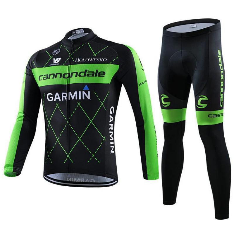 Unisex Long Sleeve Fleece-Lined Cycling Jersey Mountain Road Bikes Wear