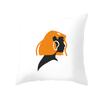 Nordic Abstract Women's Peach Leather Velvet Printed Pillowcase Home Fashion Bedside Sofa Office Cushion Cover