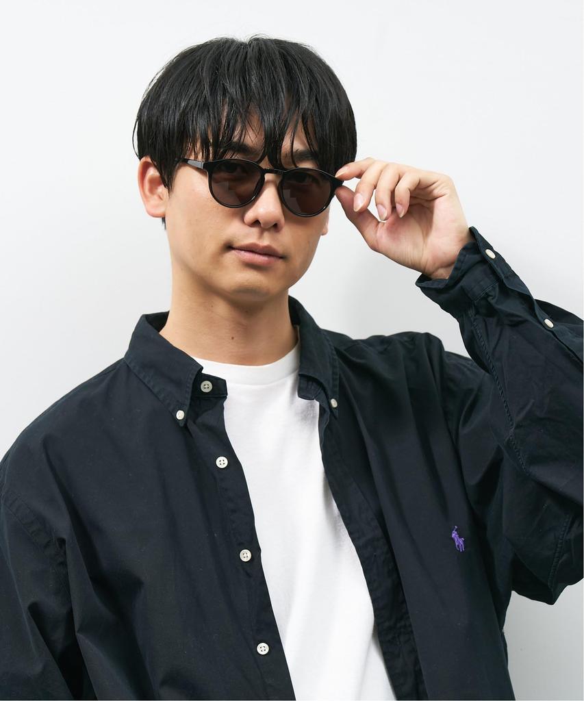 Boston type sunglasses UV UV sports [Zoff] [WEB limited] (black 2) Lightweight, protection, protection, unisex, men's, women's, men's, women's,