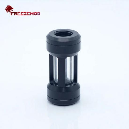 FREEZEMOD PC Water Cooling Filter Fitting Composite Design Large Visible Area Dual Internal Threads GLQ-JX2 чёрный