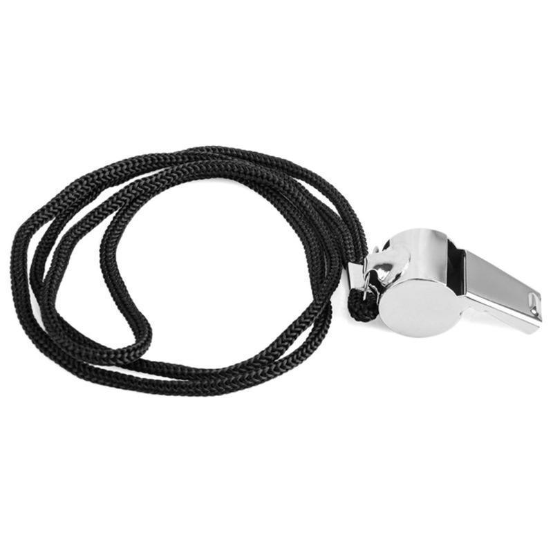 1 Pack Metal Whistle Referee Sports Rugby Stainless Steel Whistle Soccer Basketball Party Training