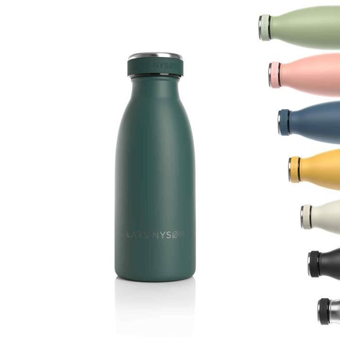 Gourde D'eau Étanche - LARS NYSØM - 350ml - Acier Inoxydable - Isolée Sous Vide - Bayberry
