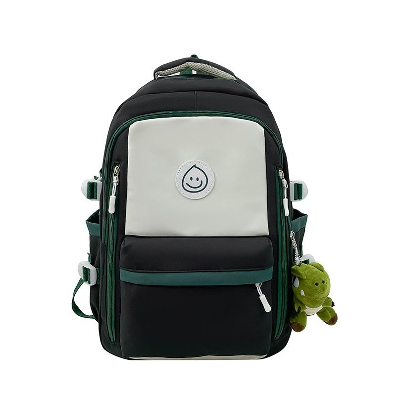 Schoolbag schoolbag female ins wind Korean version of high school junior high school students large capacity backpack simple middle school students