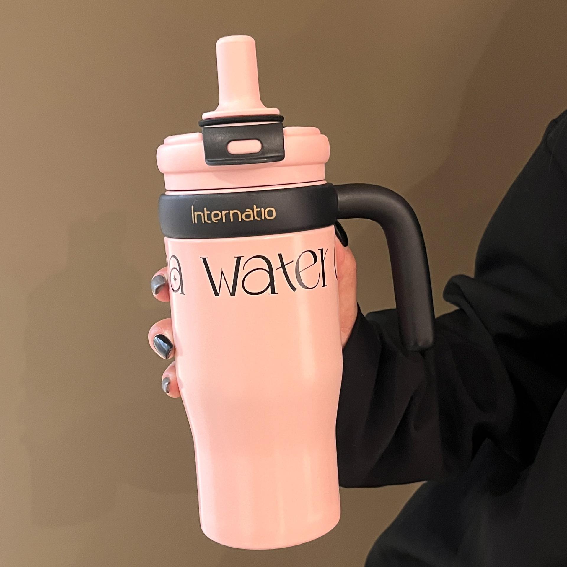 

Light luxury high-grade water-sensitive cup 316 stainless steel portable coffee cup large capacity high value niche thermal insulation kettle 570ml