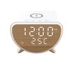 3 In 1 Wireless Charger Stand with Alarm Clock & Thermometer 15W Fast Charging for iPhone 17 16 15