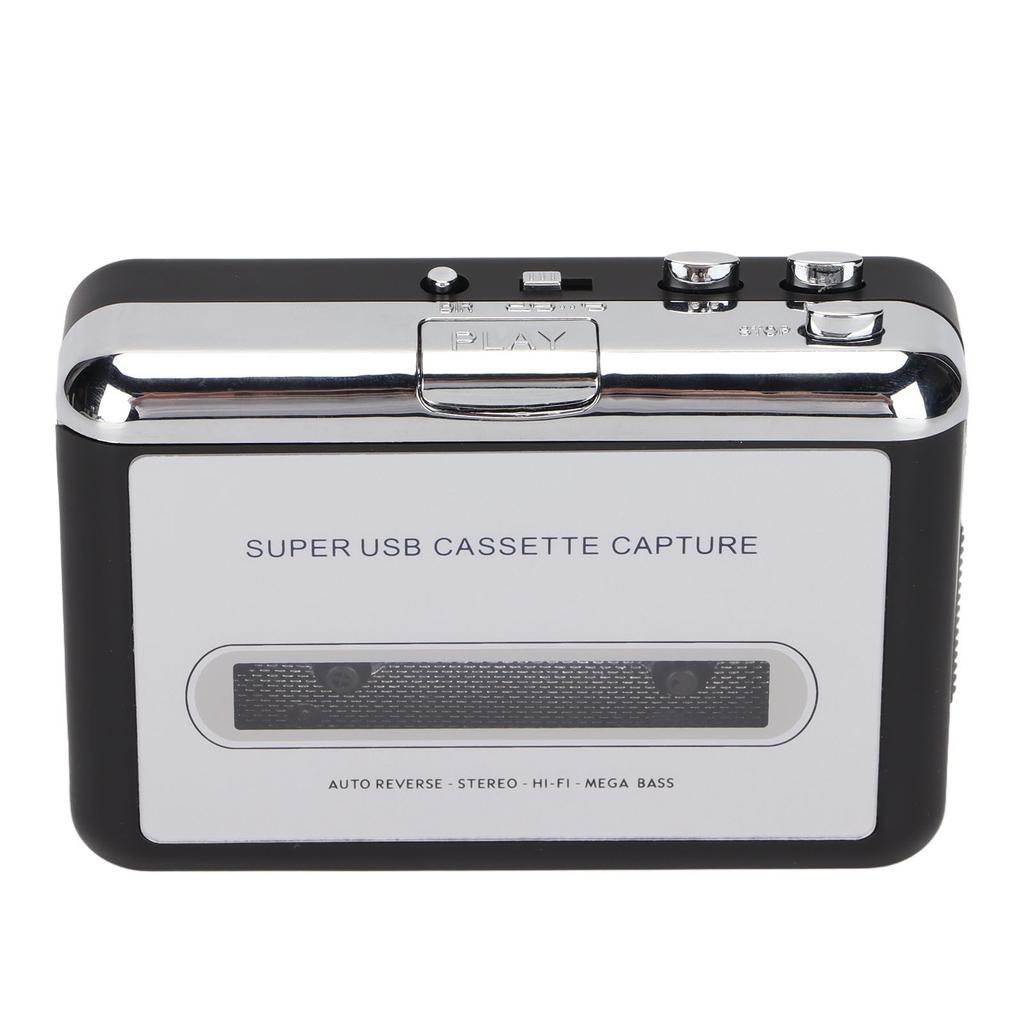 Tape To MP3 Converter Stereo 3.5mm Portable USB Cassette Player with Earphone for Laptop PC