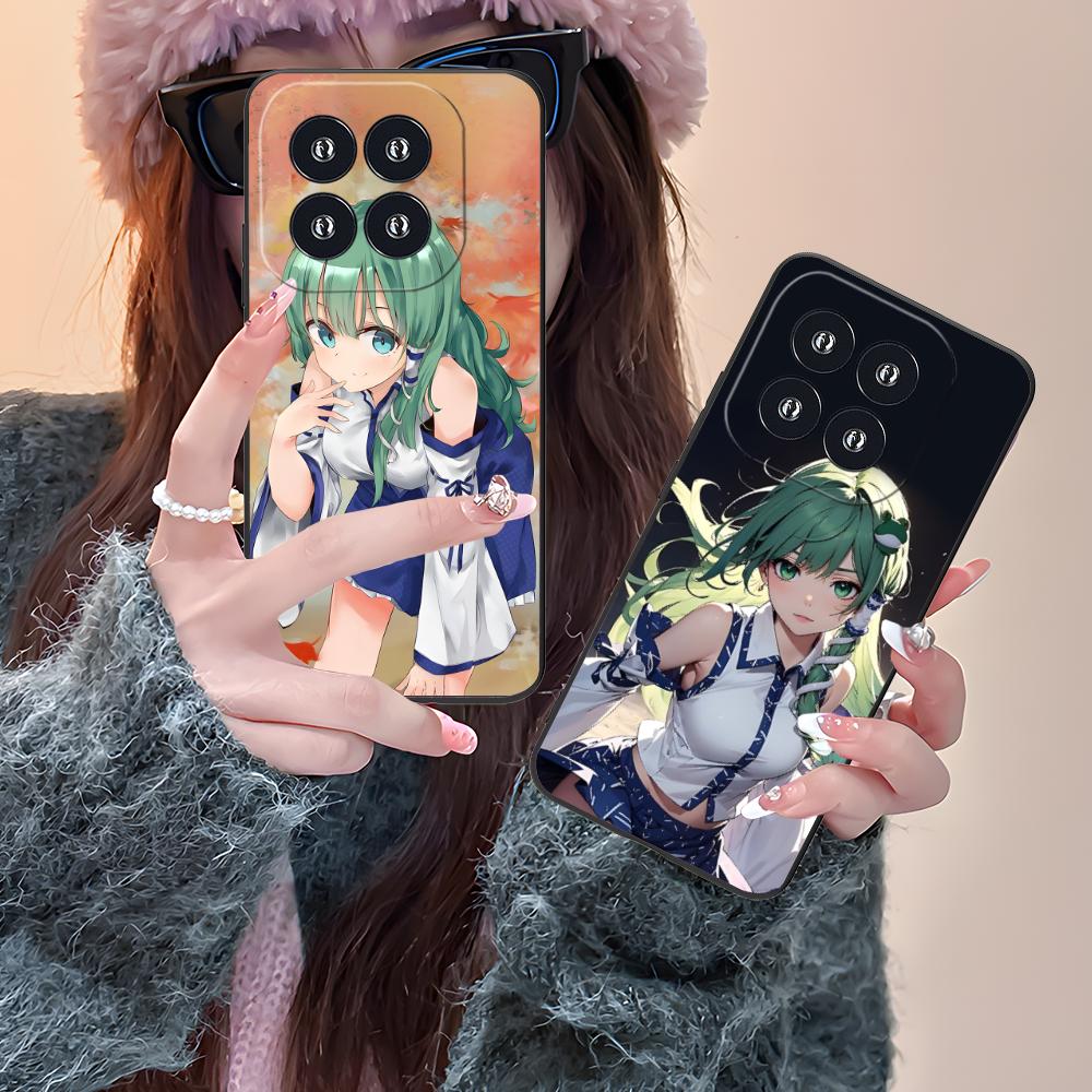 Touhou Kochiya Sanae Mobile Phone Case for Xiaomi 15 14 13 12 Mi 11 T Ultra Lite Pro S X 5G Colour Printing Cover Luxury