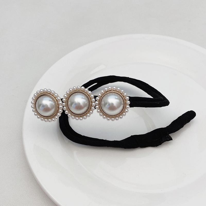 

Кільце для волосся в стилі ретро з перлами - елегантна та пухнаста прикраса для волосся з чарівною феєю