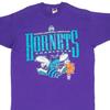 Vintage NBA Charlotte Hornets T-Shirt 1990er XL Hergestellt in den USA