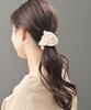 VINGTAINE Camellia and Pearl Elegant and Cute for Perfect for and Kindergarten Entrance Ceremonies Scrunchie, Adults, Weddings, Graduations,