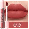 DUNUF Matte Liquid Lipstick Bean Paste Lip Gloss Long Lasting Waterproof Non‑Fading Easy To Apply Sexy Red Lip Glaze