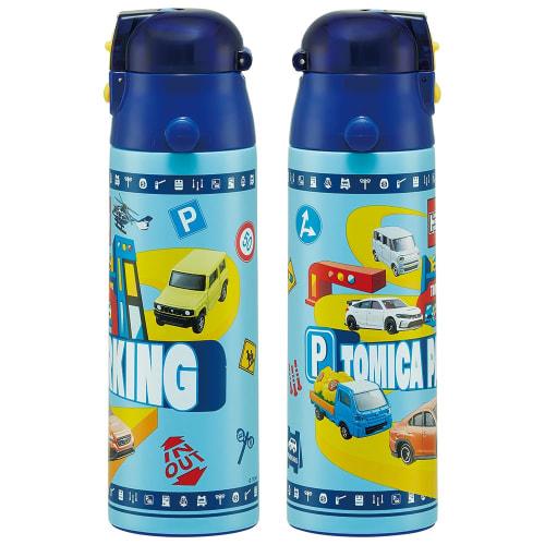 Skater Children's Stainless Steel Water Bottle Direct Drinking 580ml Tomica 24 Child-Friendly Lightweight Boy Cool Water Bottle Sports Bottle Cool Kid
