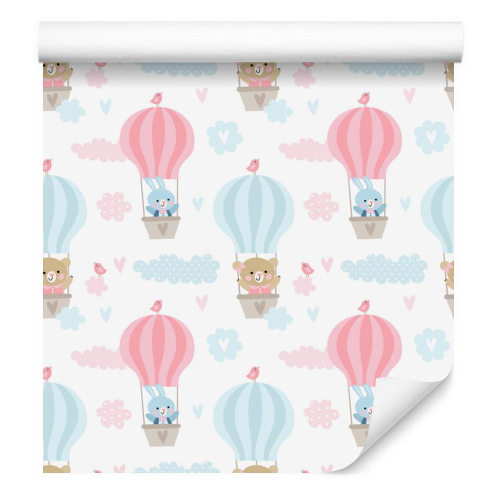 Animals with Balloons Wallpaper for Living Room and Bedroom 50x1000