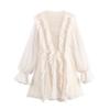 Za Autumn New Women Clothes 2025 Western Style Fashion Design Sense Chiffon Multi-Layer Frill Long Sleeve Dress
