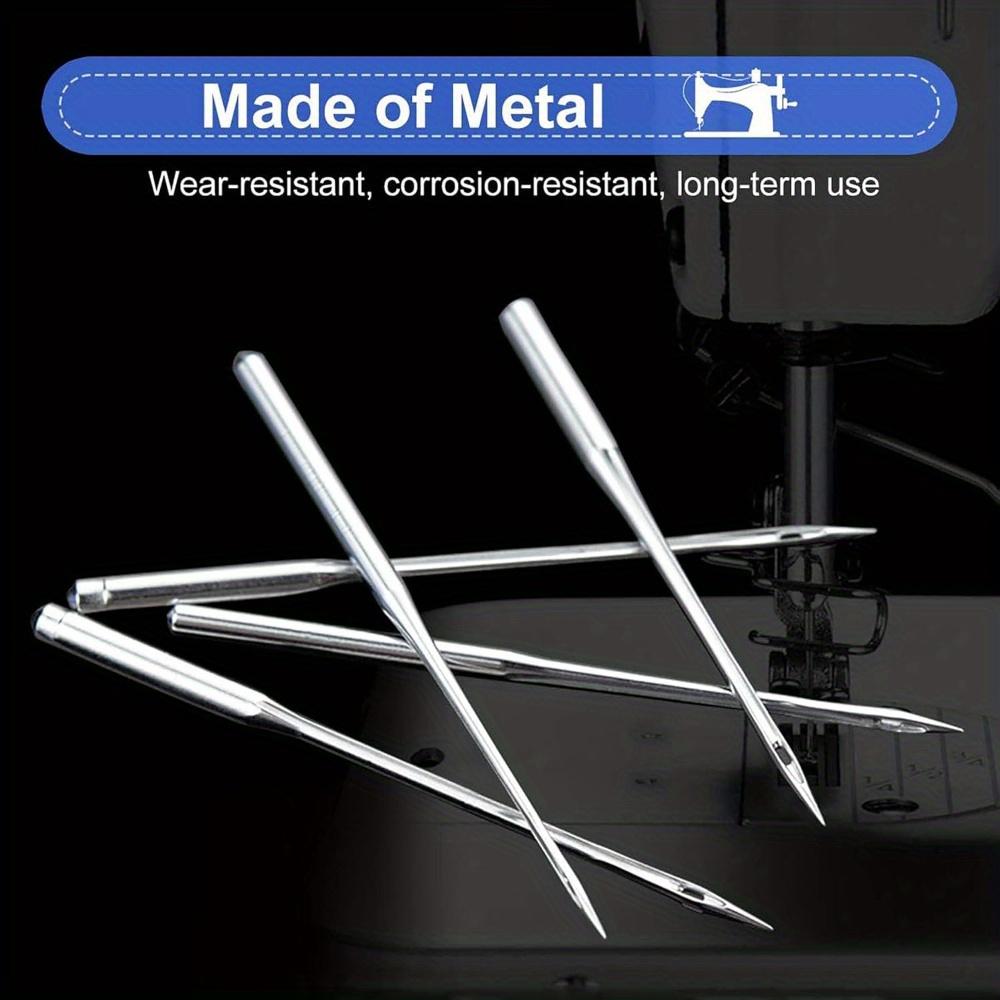 50/100Pcs Universal Sewing Machine Needles for Singer | Durable Metal 5 Sizes (65/9-110/18) All Fabrics, Smooth Stitching