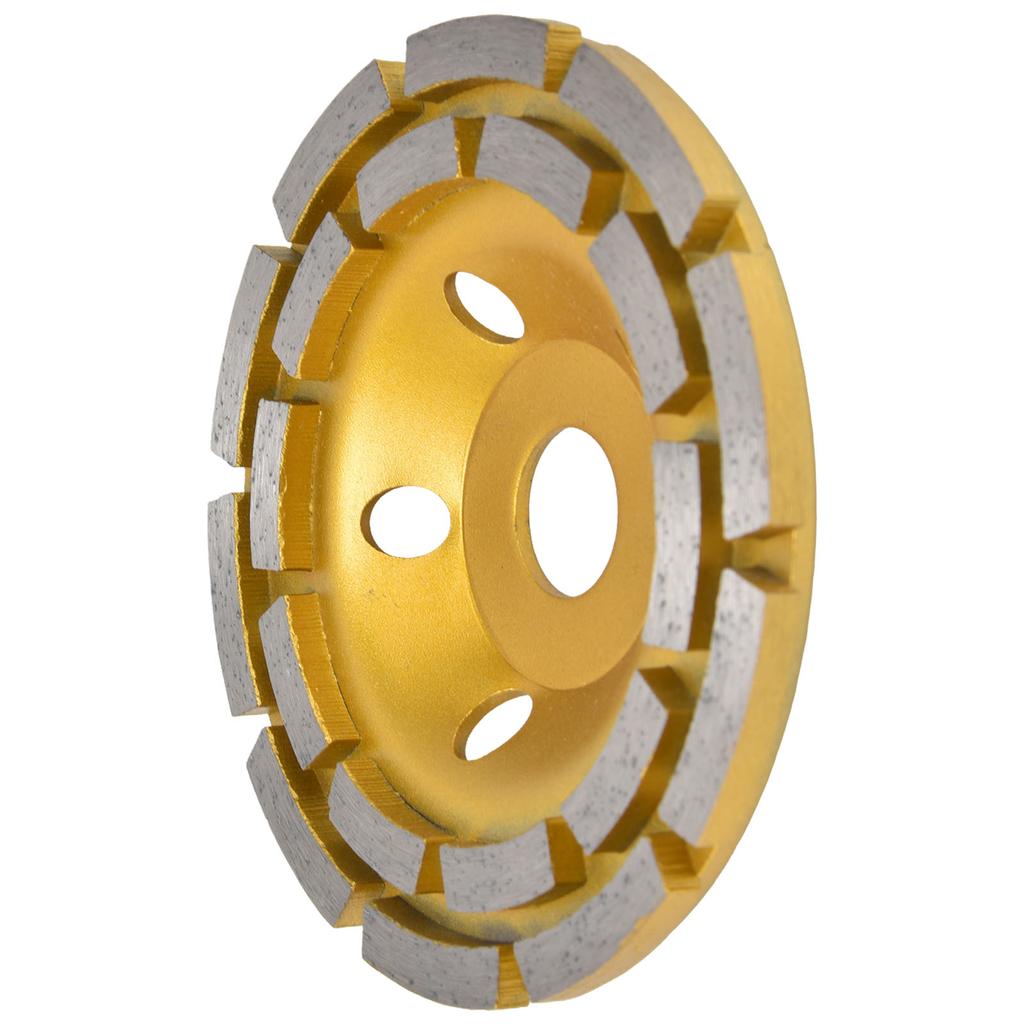 Diamond Cup Grinding Wheel Double Row Concrete Grinding Wheels for Granite Stone Marble125mm