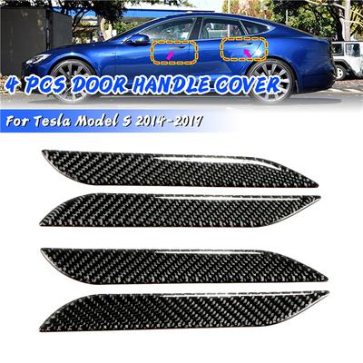 Car Exterior Door Handle Sticker Car Handle Decoration Cover for Tesla Model S 2014-2019 Anti-Scratch Car Protector Trim Outer