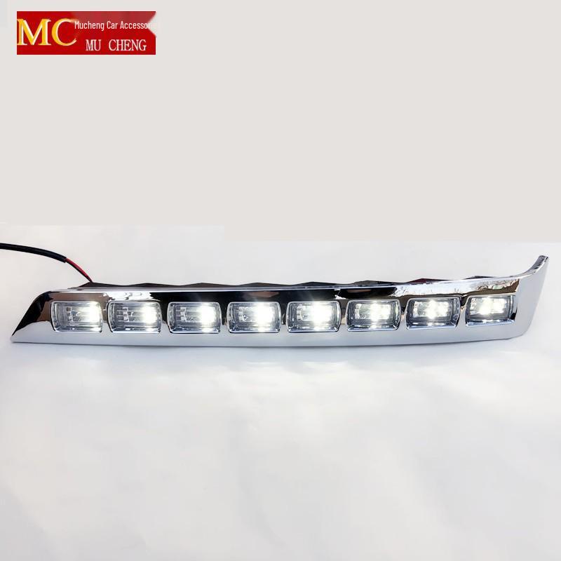 2012-2022 Toyota Land Cruiser Black Warrior Front Bumper with 8 LED Daytime Running Lights