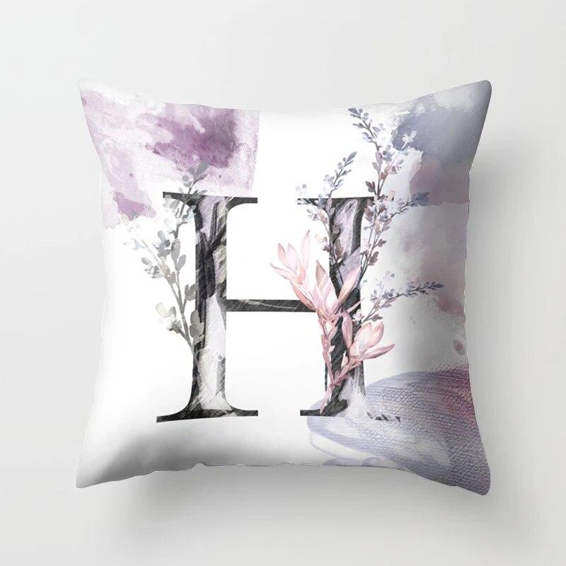 Home Bedroom Sofa Car Decorative Pillowcase Floral Letter  Plant Tree  Cushion Cover