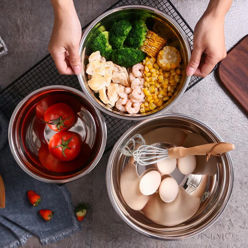 HUIHUADU Thickened Stainless Steel Mixing Bowl