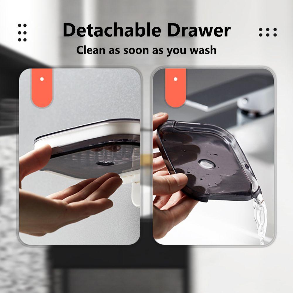 Suport de săpun pentru baie, suport creativ pentru depozitare pe perete, săpunieră montată pe perete, organizator, suport pentru săpunieră