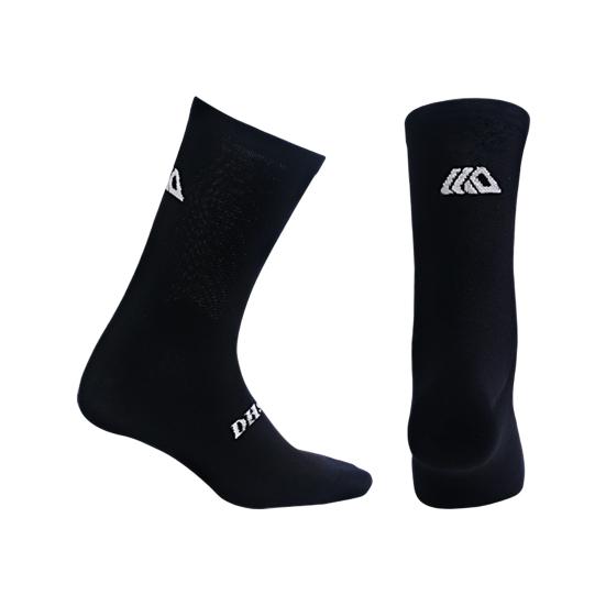 

1 пара противоскользящих силиконовых износостойких тонких спортивных носков с принтом букв, средней длины, унисекс, велосипедные носки, спортивные аксессуары чёрный