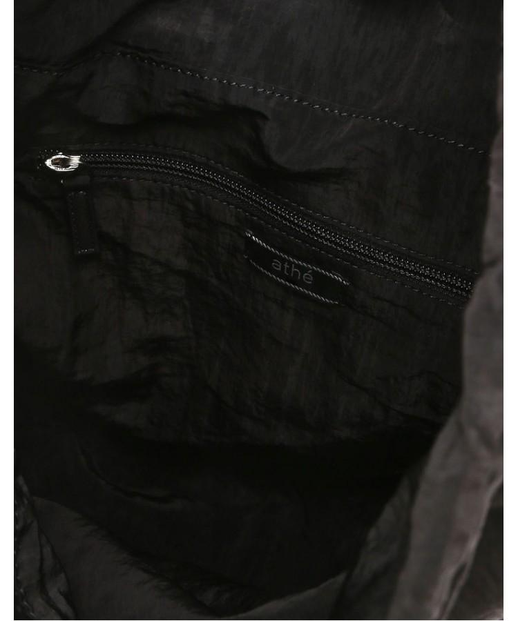 Athe Vanessabruno [Ruban] Black Ribbon Backpack And Shoulder Bag L Aaba6F901Bk