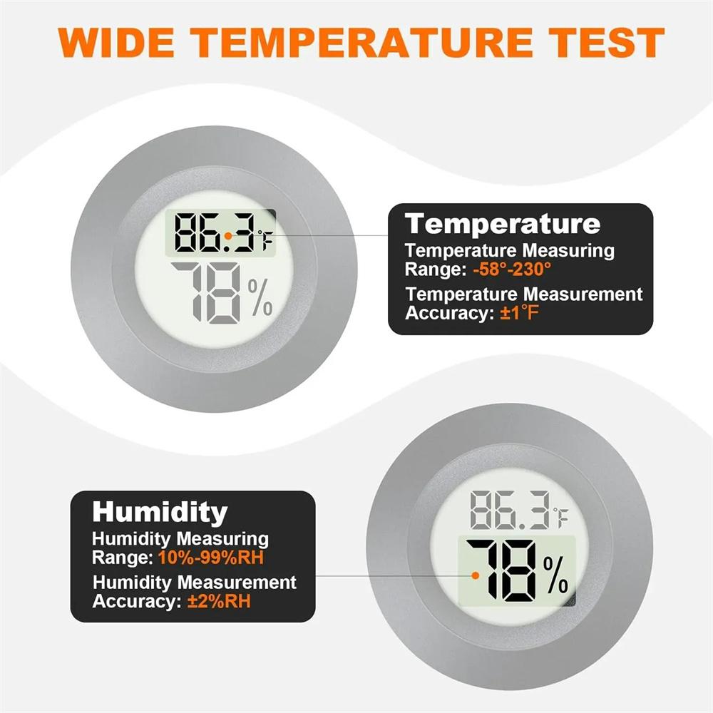 Portable Hygrometer Thermometer Temperature and Humidity Digital Display Electronic Machine Indoor Camp Car Temperature Sensor