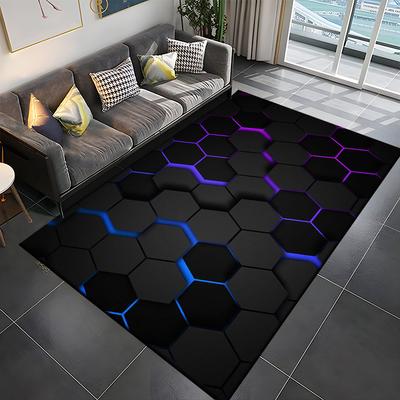 3D Αφηρημένος Καθρέφτης Γεωμετρική Ψευδαίσθηση Μεγάλο Χαλί για το Σπίτι για Σαλόνι Υπνοδωμάτιο Διακόσμηση Καναπέ Δάπεδο Παιδικό Χαλί Παιχνιδιού Δώρο