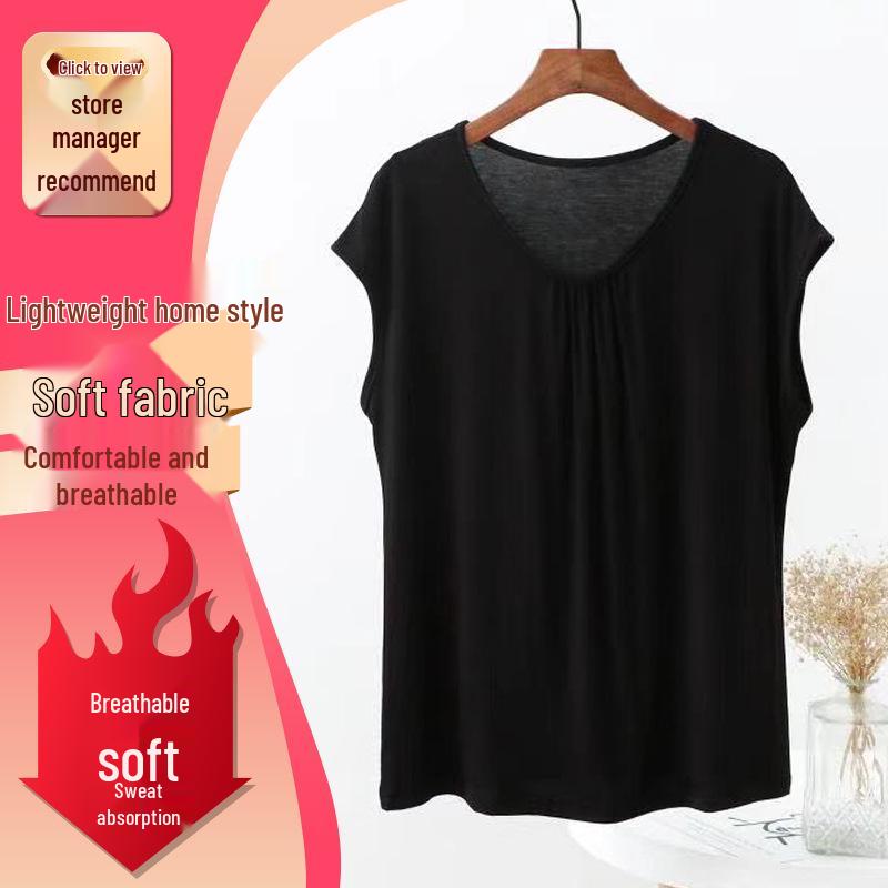 

Женский топ большого размера из модала свободного кроя без рукавов для весны/лета 6XL