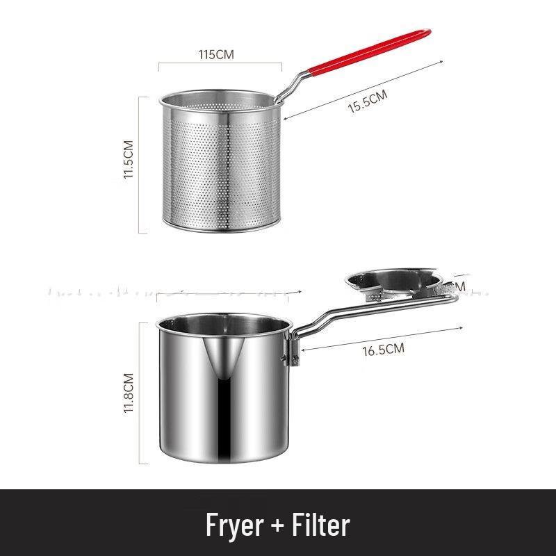 Портативная уличная фритюрница WuTuo из нержавеющей стали