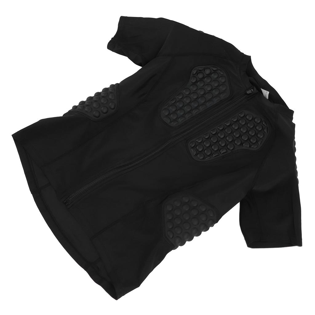 Adult Padded Goalkeeper Shirt with EVA Pads Protective Short Sleeve Goalie Jersey for Soccer