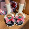 Fashion 2025 New High Quality Fashion Cute Cartoon Elk Slippers Lovely Soft Christmas Slippers Casual Comfortable Plush Bedroom Shoes