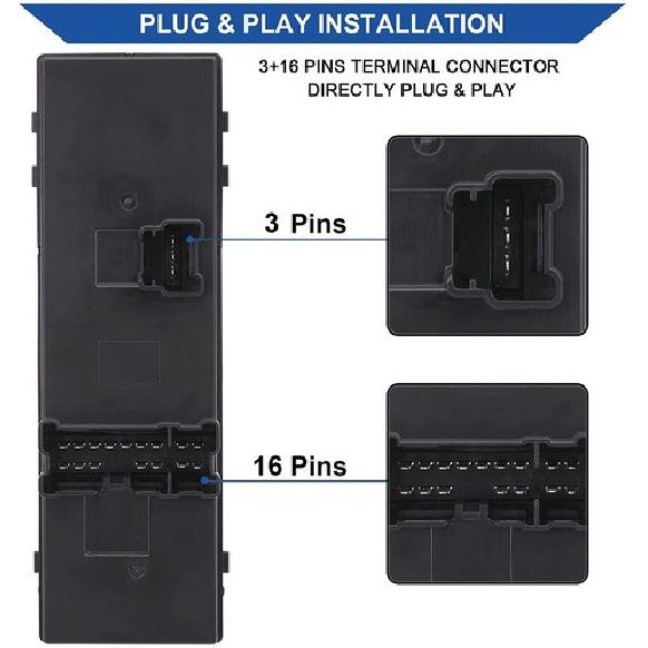 Window Control Switch For Nissan Altima Pathfinder Murano Maxima Kicks 2013-