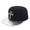 European and American new crocodile pattern PU leather baseball cap male trend hip hop skull flat brim hat street men and women