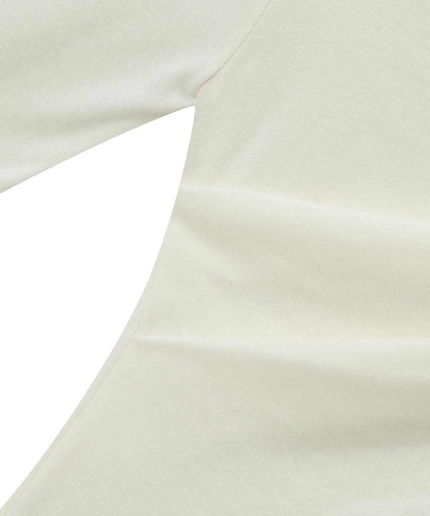 CNVS Boat Neck Draped Long Sleeve T-Shirt (3 Colors)