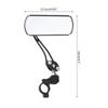 Handlebar Bike Mirror Bicycles Cycling Rear View Mirrors 360 Degree Adjustable Rotatable Handlebar Mounted Bike Mirror