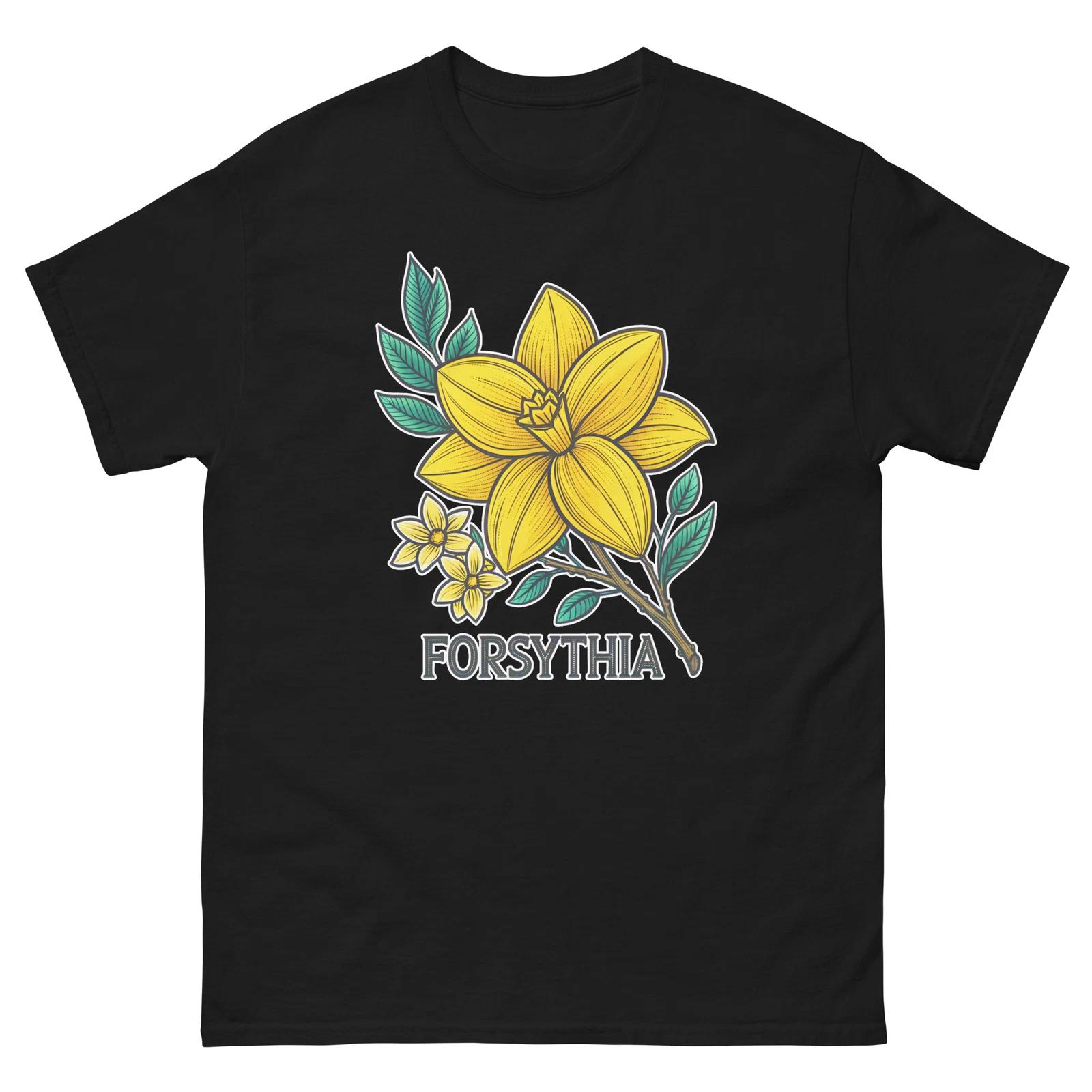 Forsythia Plant Horticulture Landscaping Gardening T-Shirt M