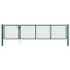 VidaXL Steel Gate 350x75 Cm Green