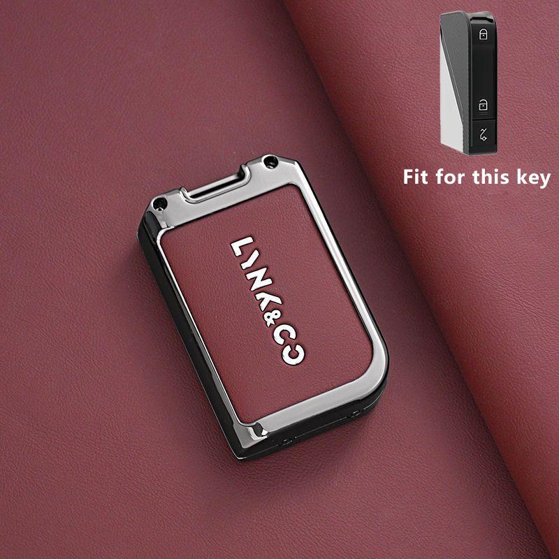 

Zinc Alloy Car Key Case for LYNK&CO 08 LYNKCO LYNK CO Link & Co 08 Remote Cover Shell Keychain Holder Fob Accessories