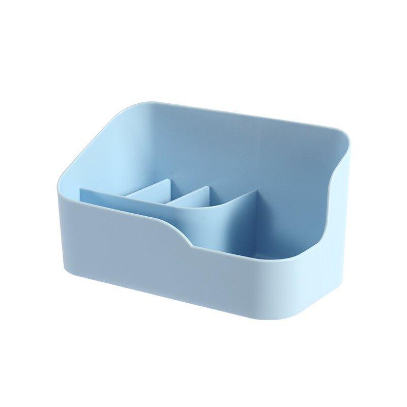 Mirror Divided Desktop Simple Student Dormitory Stationery, Sundries and Makeup Storage Box